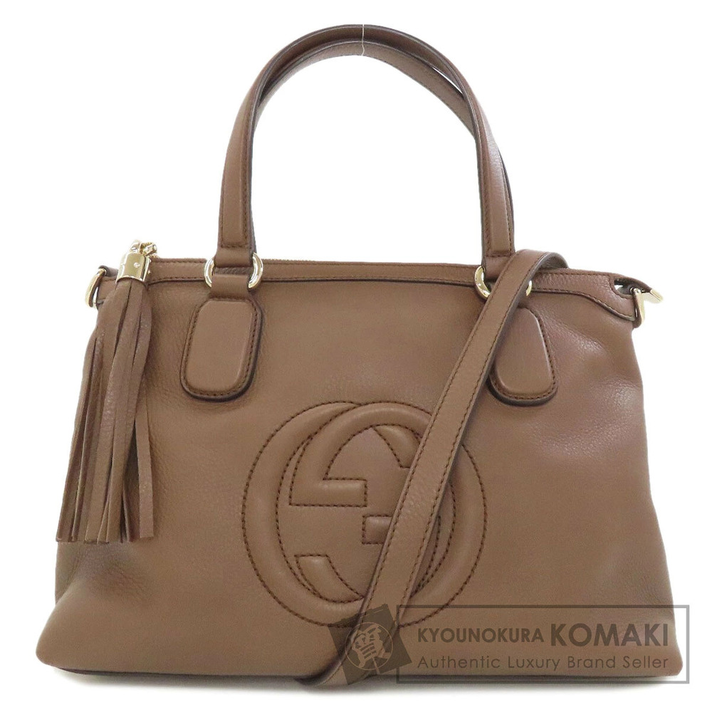 Gucci Soho Interlocking GG Handbag Calfskin